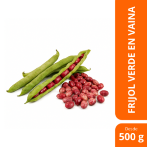 frijol verde en vaina 500g